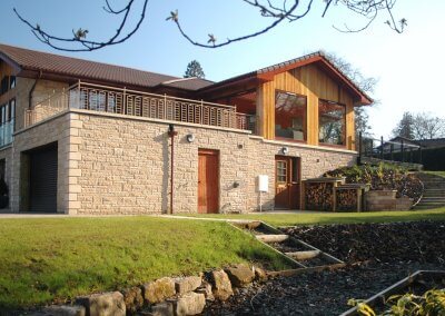 Back of the house and garden